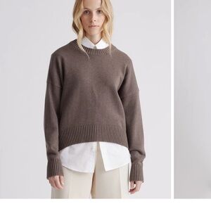 Quince 100% Cotton Boyfriend Sweater in size medium